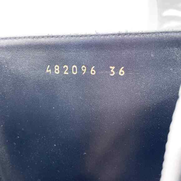 BALENCIAGA Slash Metallic Silver Boots Mirror Leather Pointed Toe Sz 36 / 6 US - Picture 8 of 11